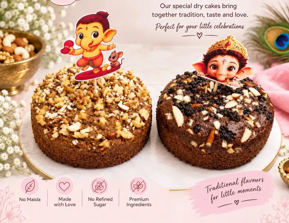 Dry cakes for Bappa bhog