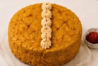 Saffron Custard Cake